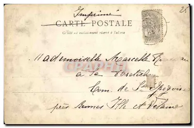 Pontarlier - Monument de la Cluse — editor Robette, n° 25 — Verso