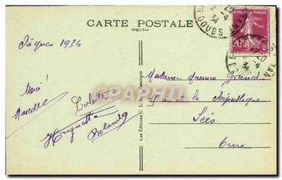 Besançon-les-Bains — Katedra św. Jana — Wydawnictwo C. L. B. Besançon, nr 293 — Rewers