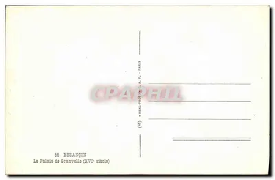 O Palácio de Granvelle — Besançon — editor Cap — Verso