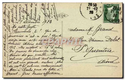 Besançon — Katedra Najświętszej Maryi Panny — Wydawca C. Lardoin, nr 67 — Rewers
