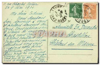 Besançon — Praça e Fonte do Estado-Maior — C-L-B, n°223 — Verso