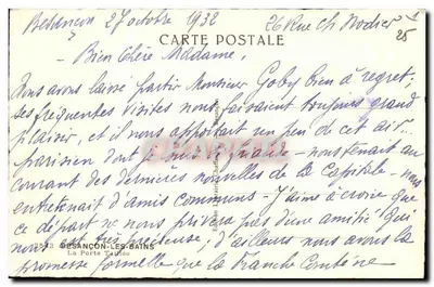 La Porte Taitée — Besançon-les-Bains — Wydawnictwo Léon Trairé — Rewers