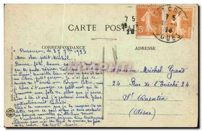 Besançon — Estátua de Victor-Hugo — Excursão na Franche-Comté, n°59 — Verso
