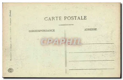 Besançon — Mont-de-Piété y Templo Protestante — C-L-B — Reverso