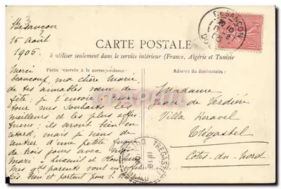 Besançon - A Porta Rivotte — vista da entrada com torres cônicas — editor não identificado — Verso