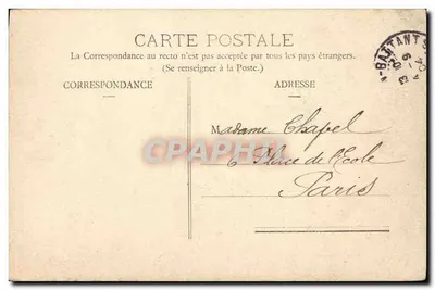 Besançon - A Fábrica de Gás e a Valei de Casamène — editor desconhecido, n° 152 — Verso