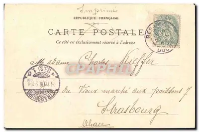 Besançon - Mazagran. Os Salicórios — Bonne Lète. Moareul. Cliché Regnaud — Verso