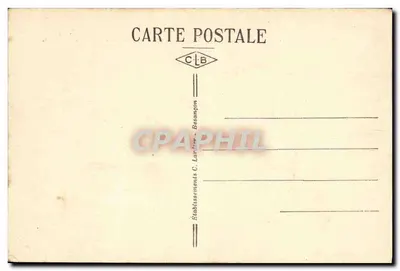 Besançon-les-Bains — O Doubs e os Rochos da Cidadela — Établissements C. Larrier, Besançon — Verso