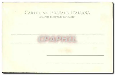 S. S. Leão XIII na Sedia Gestatoria e sua Corte — Roma — Singel & Co., Trento 1901 — Verso