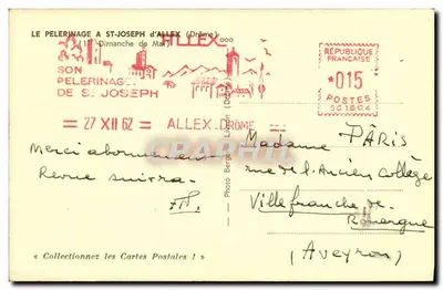Peregrinação a São José d'Allex — Drôme — Foto Bergé, Lyon — Verso
