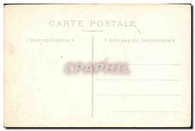 Bilhete postal antigo Chabeuil A Igreja saindo da Missa — Verso