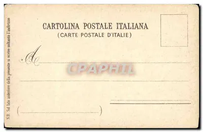Stara pocztówka Pamiątka z Katakomb St. Calliste Via Appia Antica Roma — Rewers