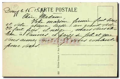 ÉYREUX — Katedra — Portal Północny — C.M. — Rewers