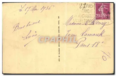 Pacy-sur-Eure — O Eure — LL. — n°33 — Verso
