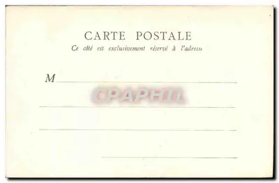 Pałac Ubrania. Wenecja (XVI wiek) — Pamiątka z Wystawy z 1900 roku — wydawca Bascheter — Rewers