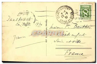 Bilhete postal antigo Innsbruck Herzog Friedrich Strasse mit goldenem Dachl — Verso