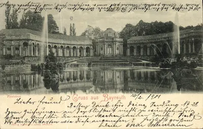 Bilhete postal antigo Gruss Aus Bayreuth