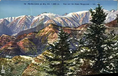 पेयरा-कावा (ए.-एम.) — बर्फीले आल्प्स की दृश्य — LL. — प्रकाशक LL.