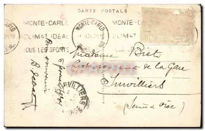 Monte Carlo - El Casino, lado Sur — Graphil, n° 120 — Reverso
