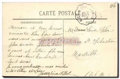 Cailhan - A Capela — editor L. Olive, depositário Toulon, foto Guende, Marseille — Verso
