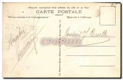 Femme à la fenêtre — Côte d'Azur — Éditions Rostan et Manier, n°34 — Rewers