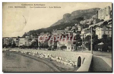 Monaco - La Condamine - Os Hotéis — Coleção Artística, n°754, Edição Giletta, Nice