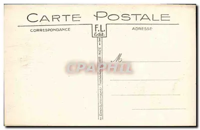Mônaco — O Porto e o Cabo Martin — F. L. Édit. Nice, n° 108 — Verso