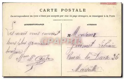 Monaco — Piazza del Palazzo — 196. Editore non identificato — Verso