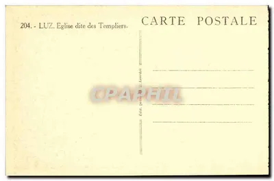 Luz - Kerk genaamd van de Templeren — Uitgever Quinot, n° 204 — Achterkant