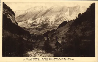 Thônes — Valeia e Cadeia dos Aravis da Aronidine — Rota de Flumet para La Giettaz — LL