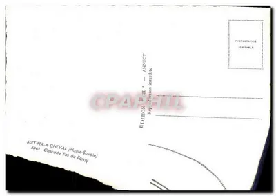 Sixt-Fer-a-Cheval — Skoczek Pas du Boray — Wydawnictwo CIL Annecy — Rewers