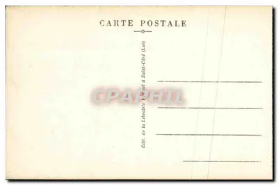 Rocamadour (Lot) — Dzwonnica, datowana 1570 — Librairie Vautel w Saint-Céré — Rewers