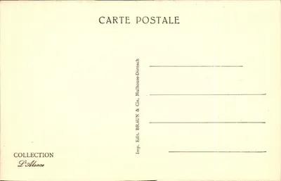 Colmar — Prefektura, widok z parku — Wydawca Braun & Cie, nr 1449 — Rewers
