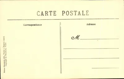 Abadia de St-Wandrille — A Porta Monumental — Maison Delamare, Yvetot — Verso