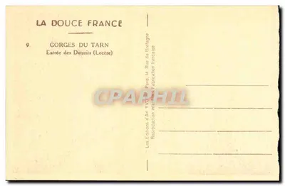 Góry Tarnu — Wejście do Przepaści (Lozère) — La Douce France, nr 9 — Rewers
