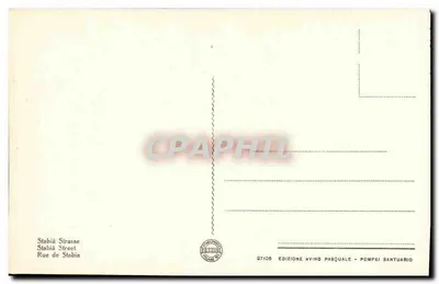Pompeia - Strada Stabiana — editor Avino Pasquale, n° 27105 — Verso