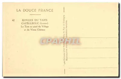 Góry Tarnu — Castelbouc (Lozère) — Les Éditions d'Art Yvon, Paris — Rewers