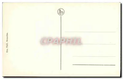 Waterloo — Carregamento de cavalaria inglesa — Ern. Thill, Bruxelas — Verso