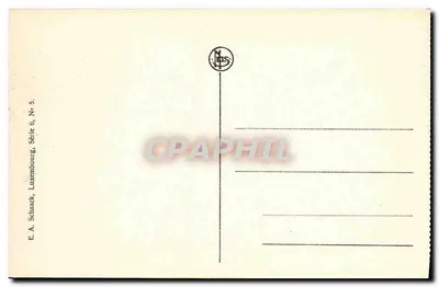 Vianden — Widok z belvederu — E.A. Schaaack, seria 6, nr 5 — Rewers