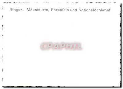 Bingen — Mäuseturm, Ehrenfels i Nationaldenkmal — Rewers