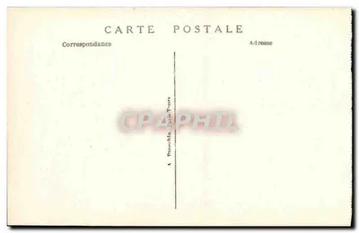 Interior da Madeleine — uma única nave cujo teto é dividido em 3 cúpulas ornadas cada uma nos pendentivos de 4 figuras de Apóstolos — A.P. — Verso