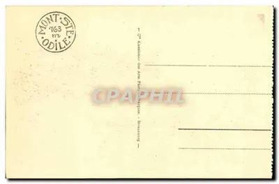 Mont Sainte-Odile — Widok z St-Jacques ku klasztorowi — wydawca nieznany, nr 89 — Rewers