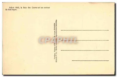 Os Combates no Bois des Caures — Fevereiro de 1916 — Edição V. G. POULIER — Verso