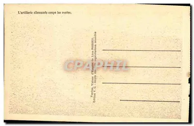 Os Combates do Bois des Caures — Fevereiro 1916 — Edição Léon POIRIER — Verso