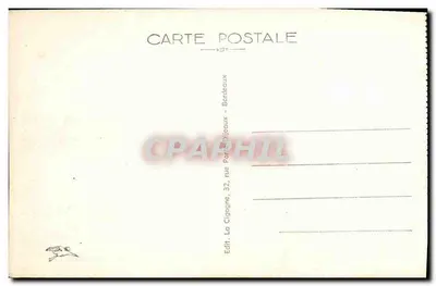 Bordeaux — Praça da Comédia — No fundo, os Quinconces — Verso