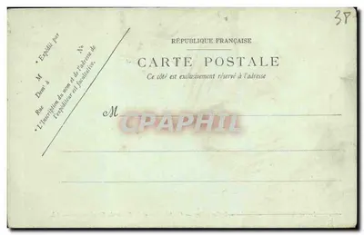Bilhete postal antigo Dauphine Environs de Grenoble Chapareillan e a Valle do Gresevaudan — Verso