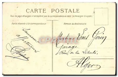 Grenoble. O Hotel de Ville e o Jardim das Flores — editor desconhecido, n° 20 — Verso