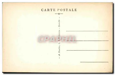 Bourg-d'Olsans — Katedra, Signal d'Huez i Rousses — A. Houarlier, Grenoble — Rewers