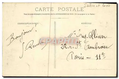 Marcigny - La Riole - N° I — Imp. Jb Vuillaume — Verso