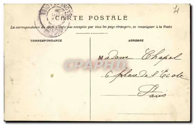 Digoin — A abside da Igreja — Bazar Roche, editor Digoin — Verso